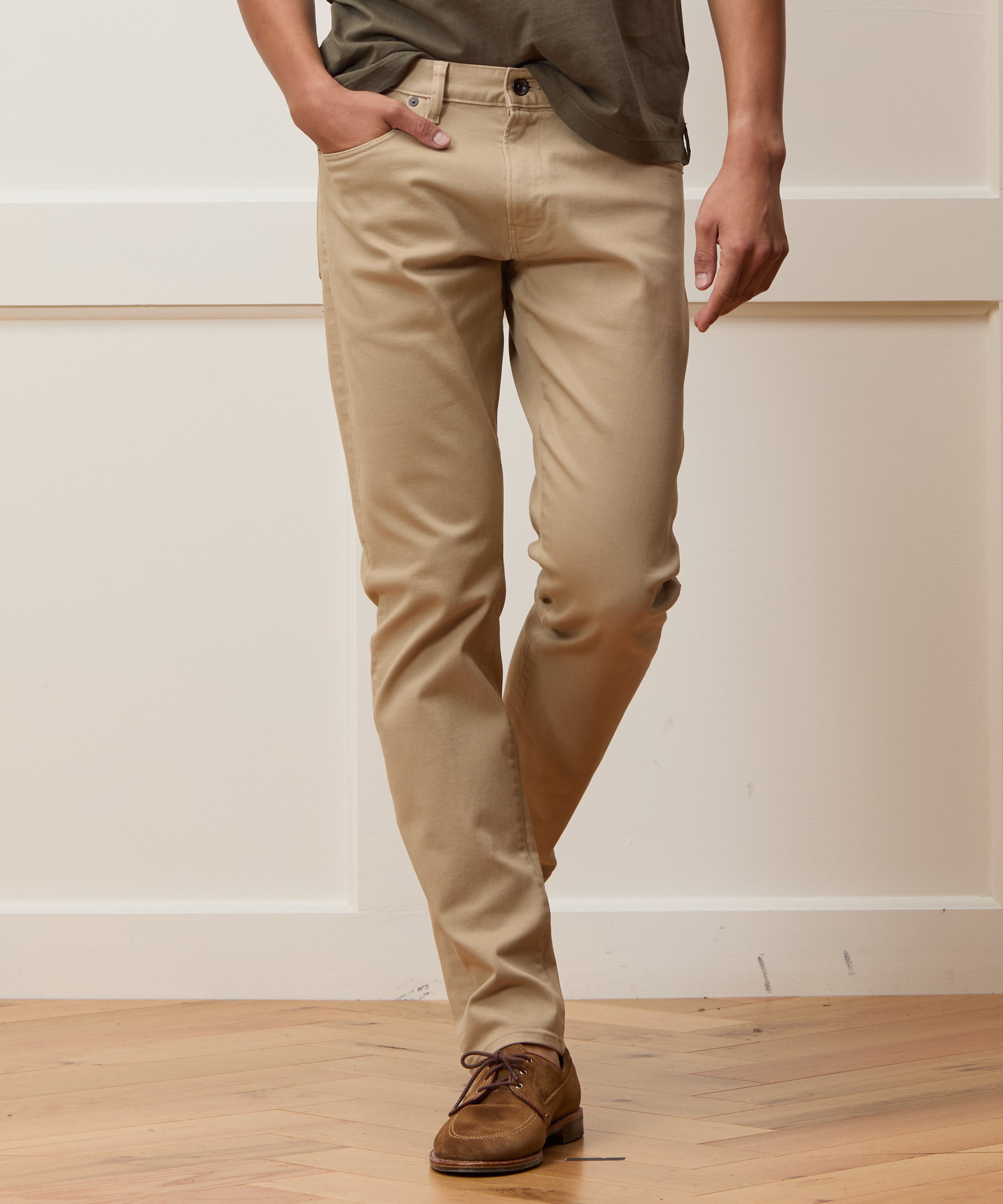 Slim Fit 5-Pocket Chino in Casual Khaki – Todd Snyder