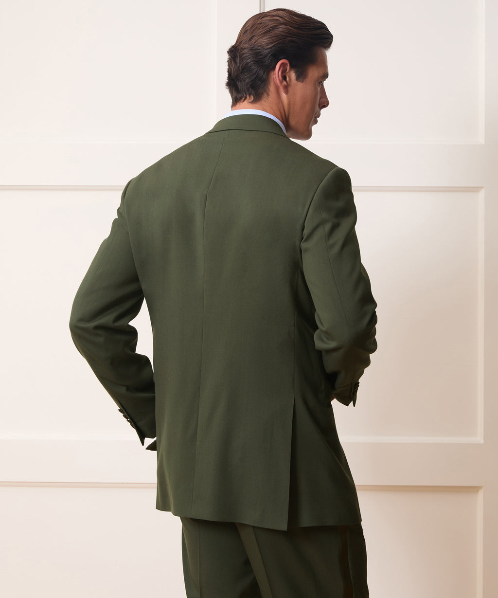 Italian Gabardine Double-Breasted Tuxedo Jacket