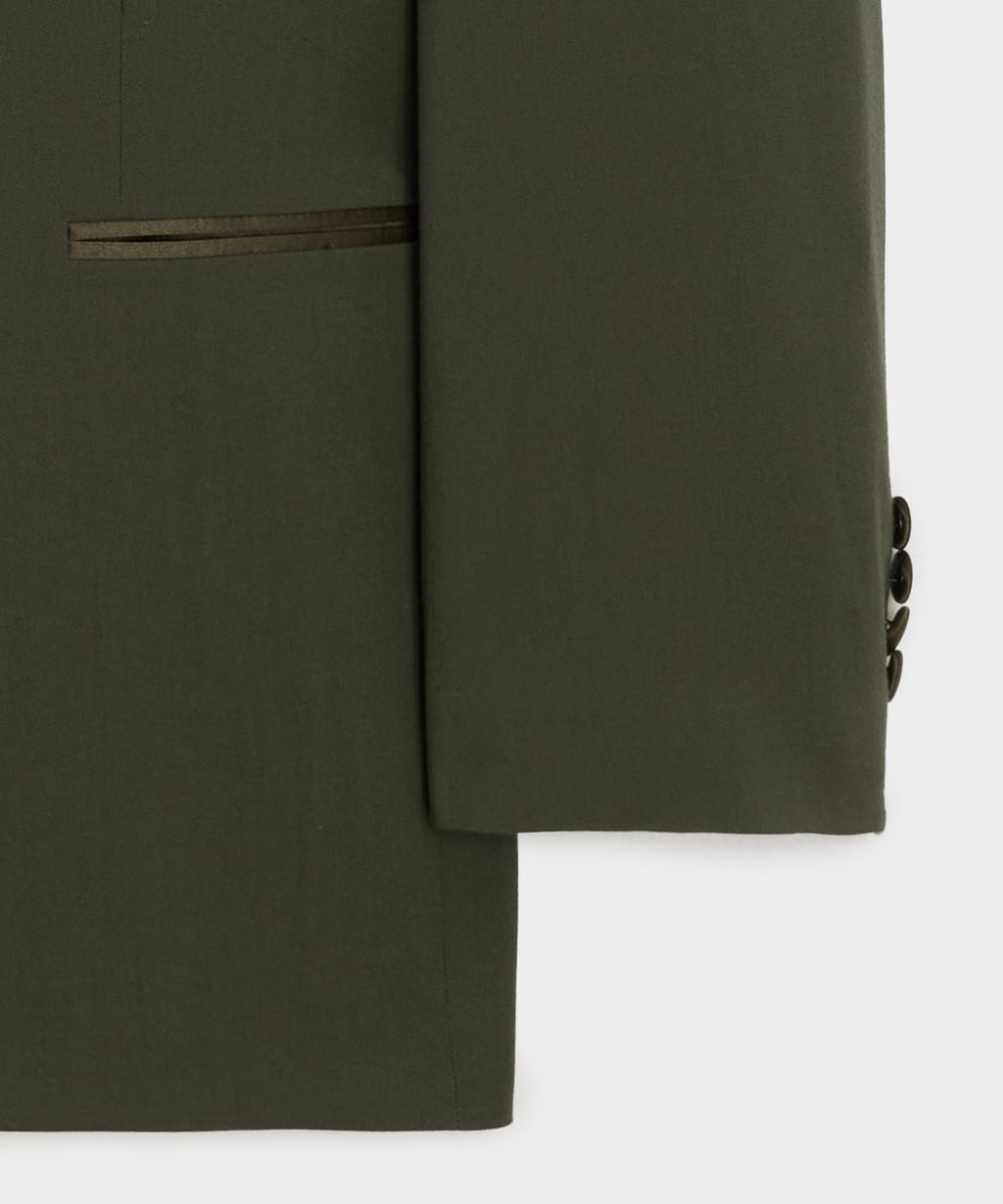Italian Gabardine Double-Breasted Tuxedo Jacket