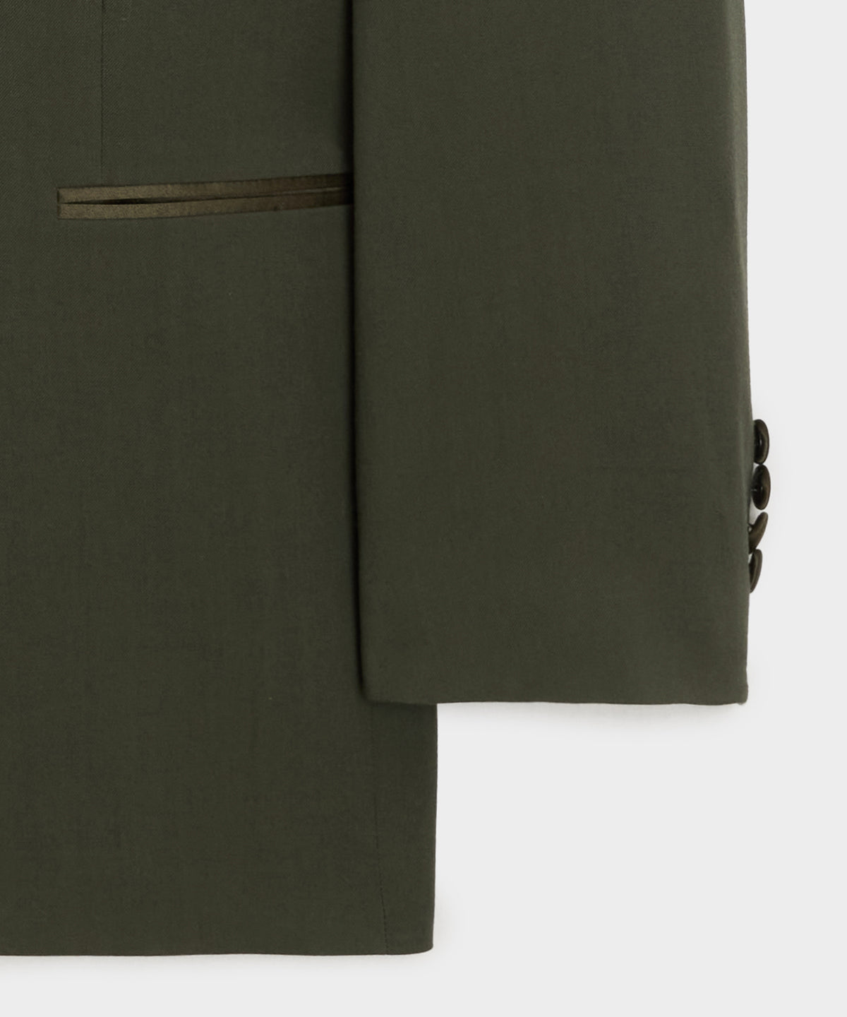 Italian Gabardine Double-Breasted Tuxedo Jacket