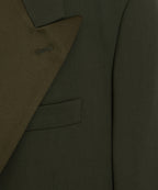 Italian Gabardine Double-Breasted Tuxedo Jacket