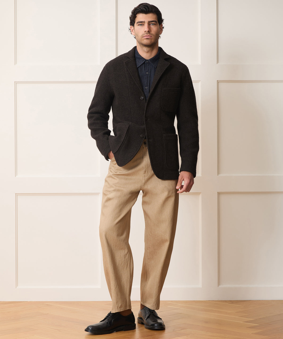 Italian Boiled Wool Studio Jacket