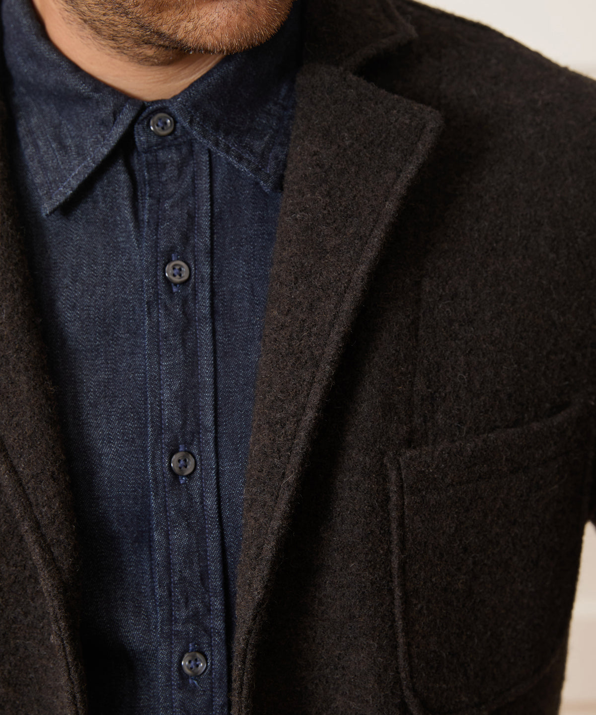 Italian Boiled Wool Studio Jacket