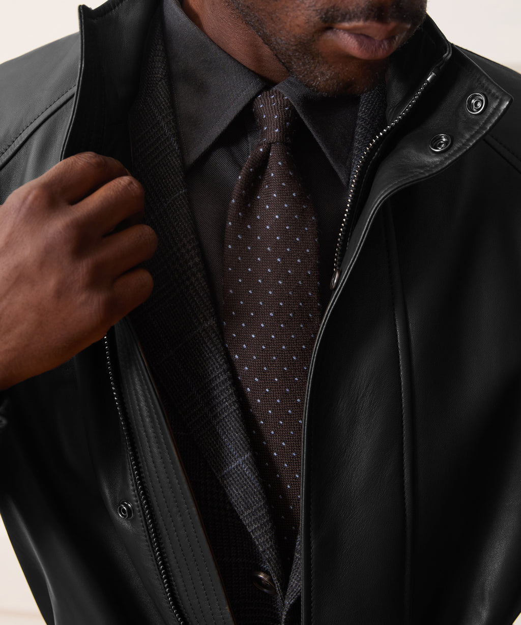 Leather Field Jacket