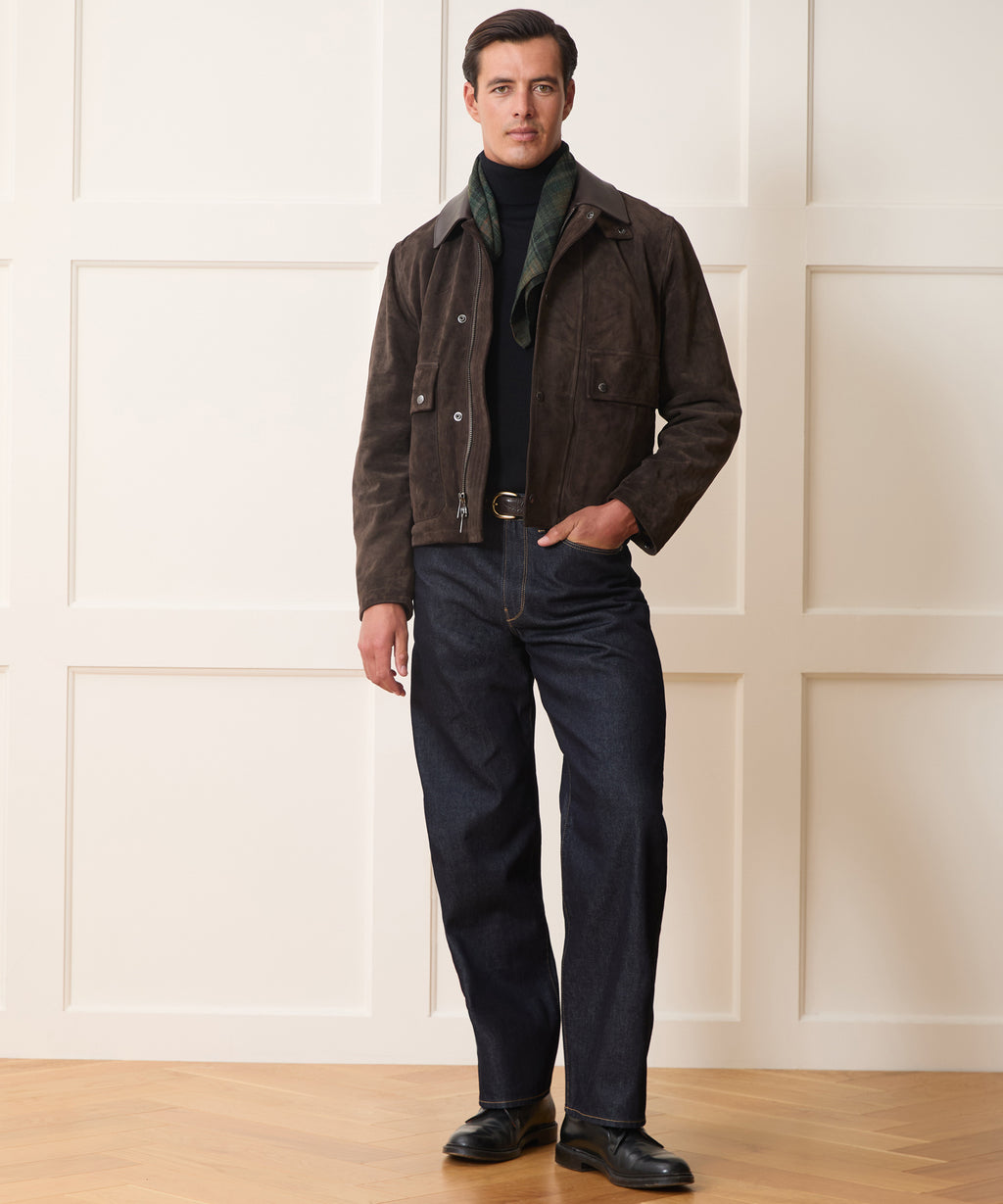 Todd Snyder x Lagavulin Suede Stable Jacket