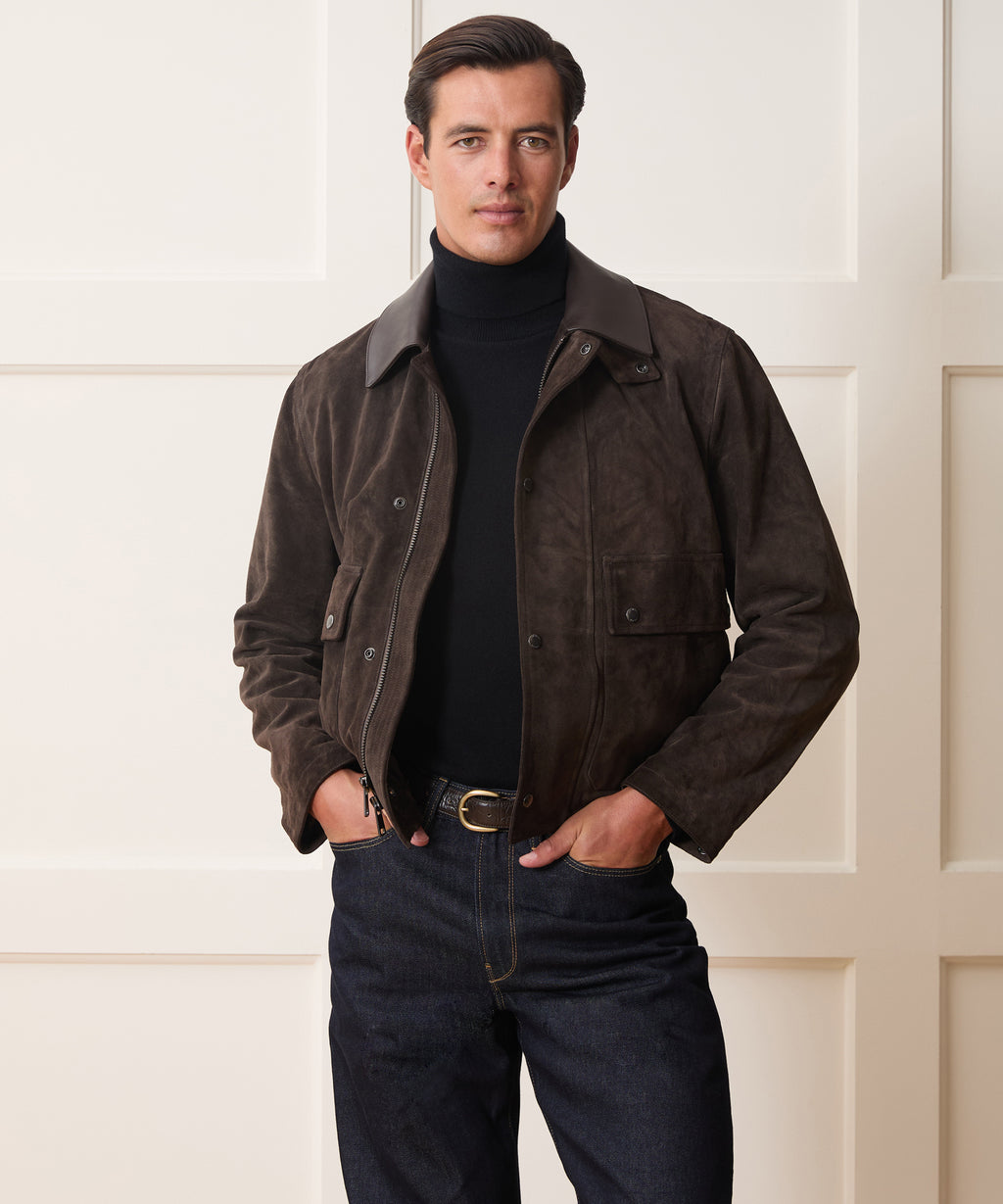 Todd Snyder x Lagavulin Suede Stable Jacket