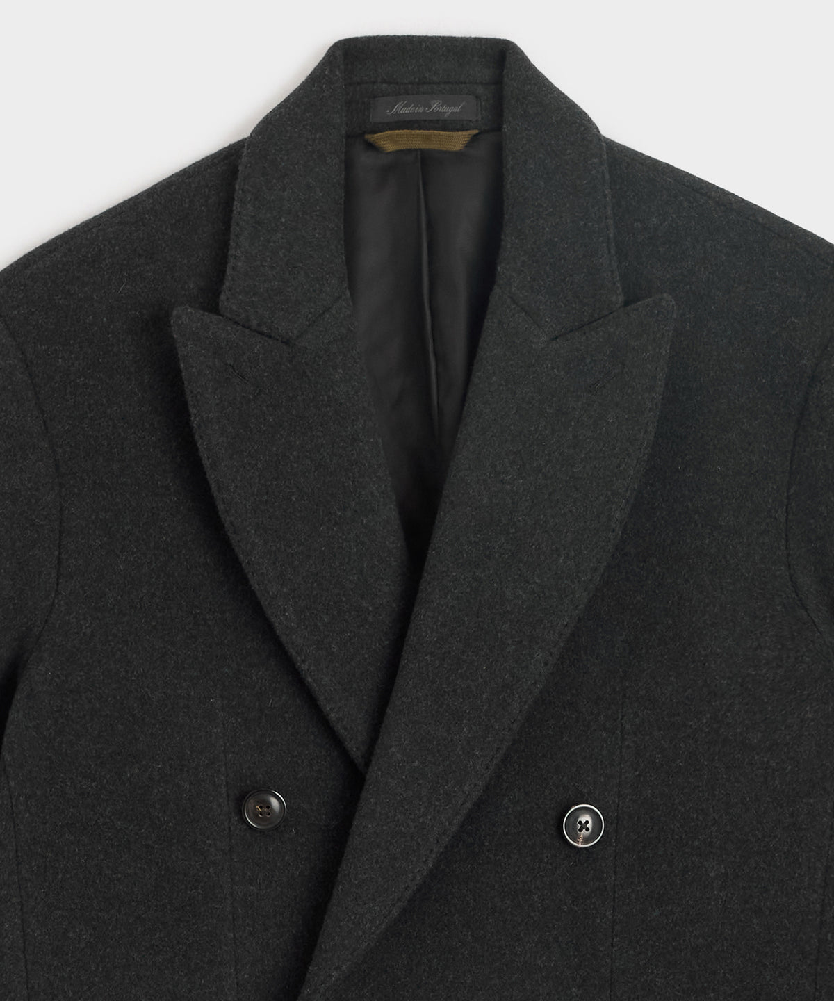 Italian Wool-Cashmere Double-Breasted Topcoat