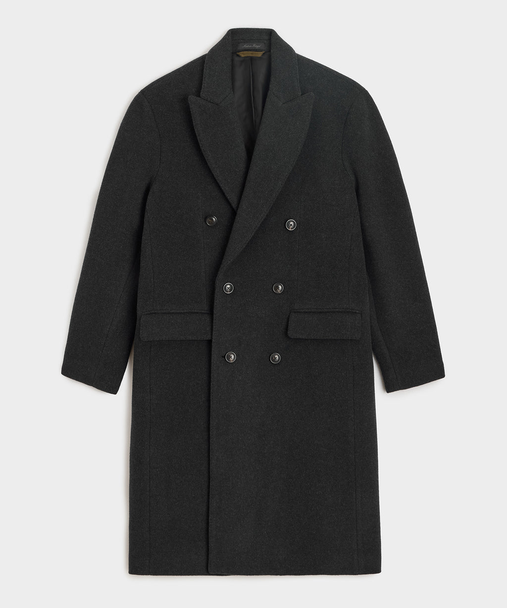Italian Wool-Cashmere Double-Breasted Topcoat
