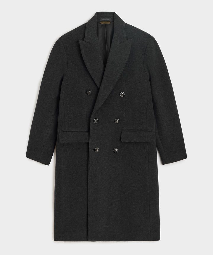 Italian Wool-Cashmere Double-Breasted Topcoat