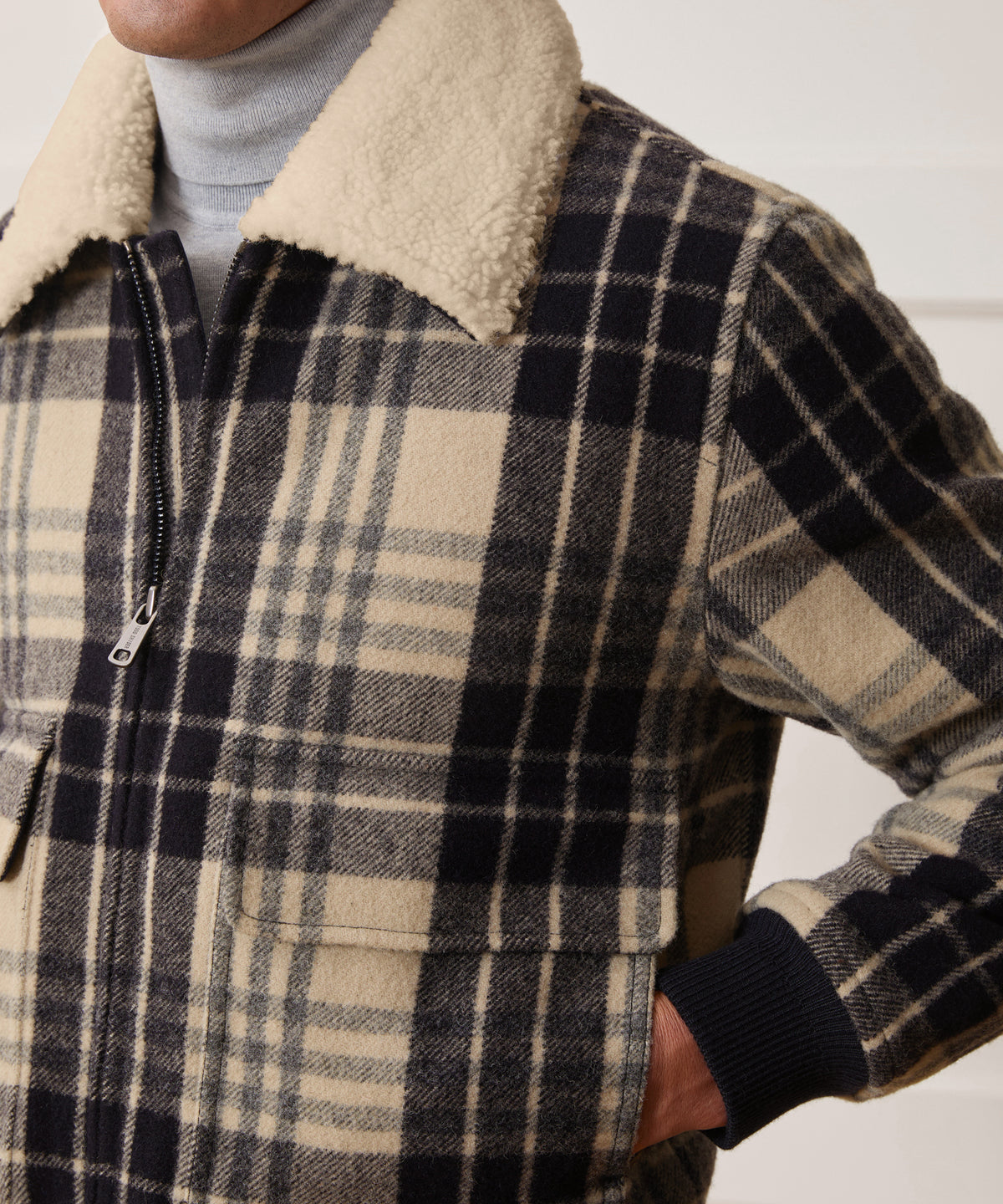 Fur Collar Bomber Jacket