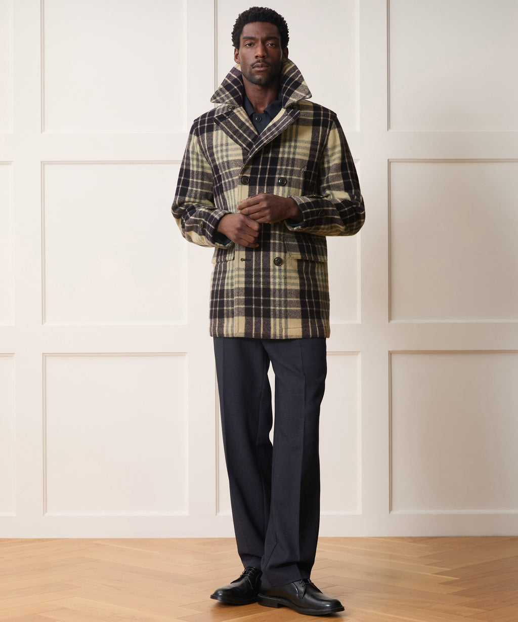 Plaid Peacoat
