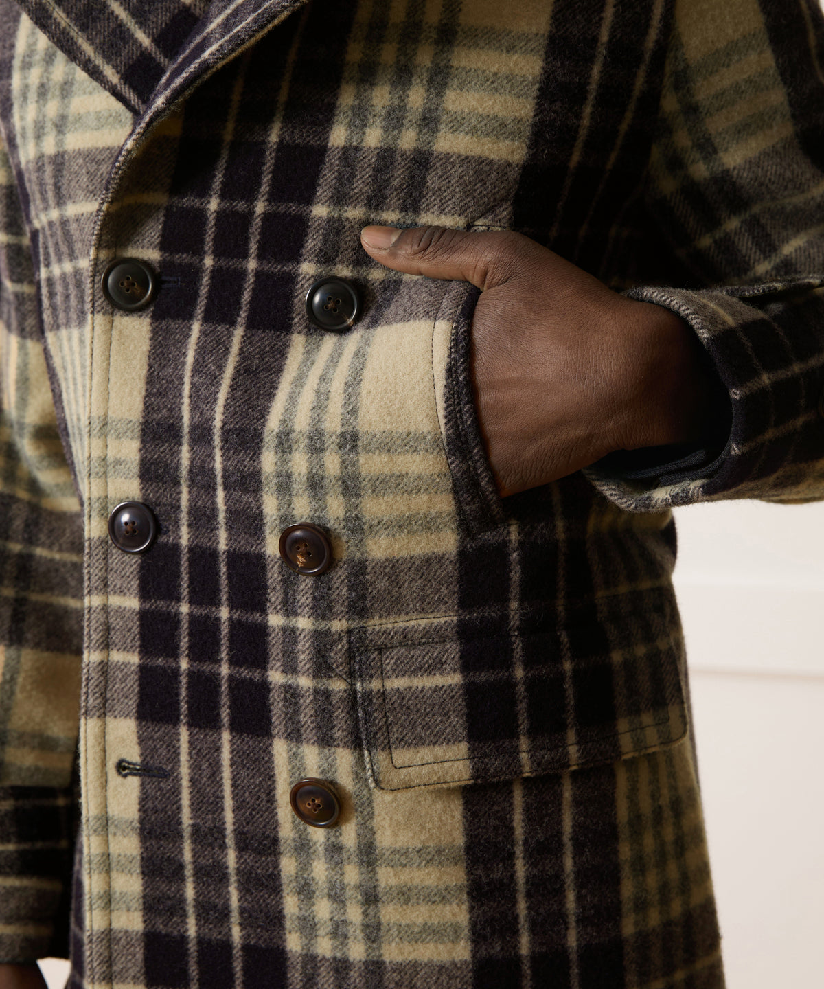 Plaid Peacoat
