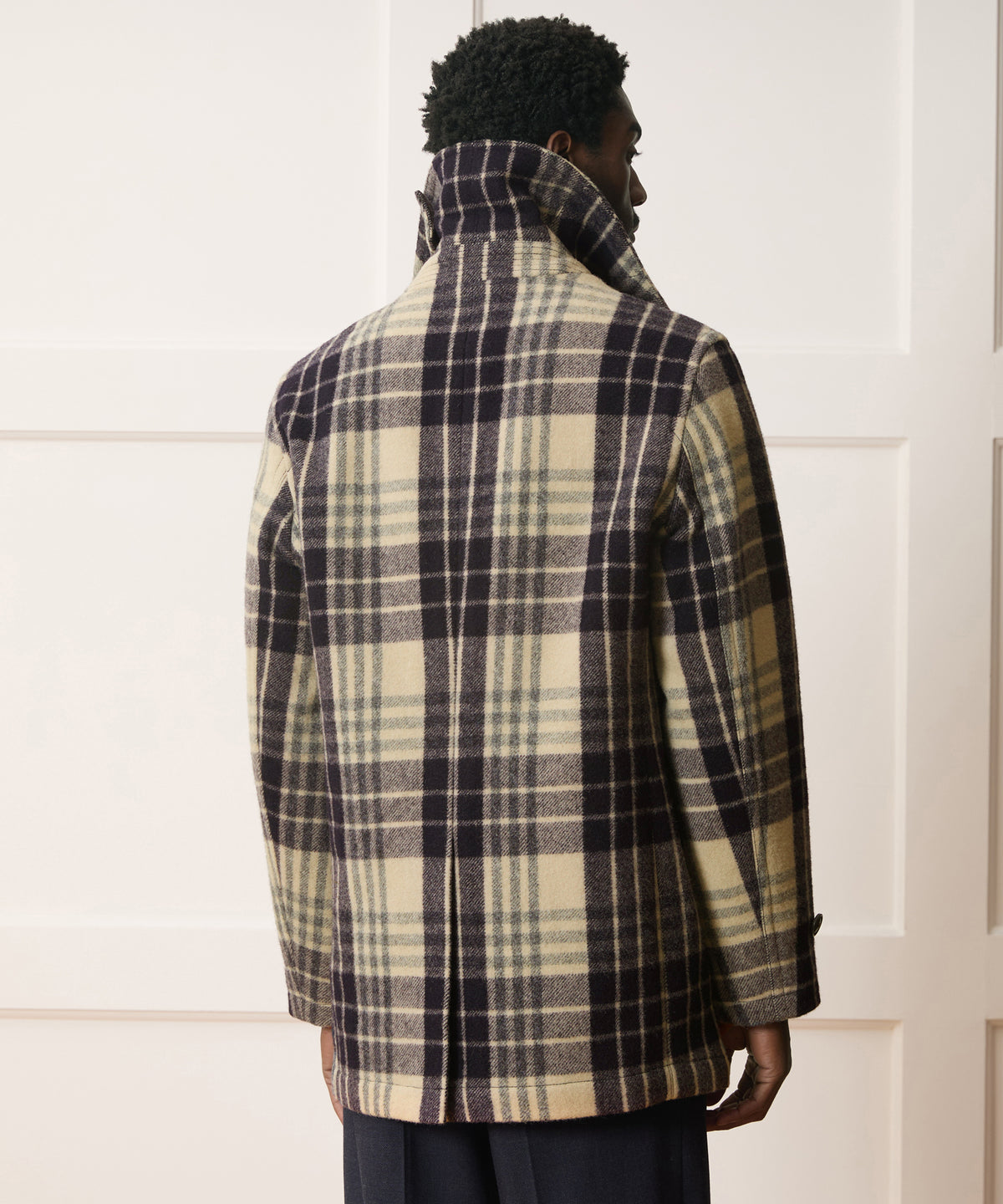 Plaid Peacoat