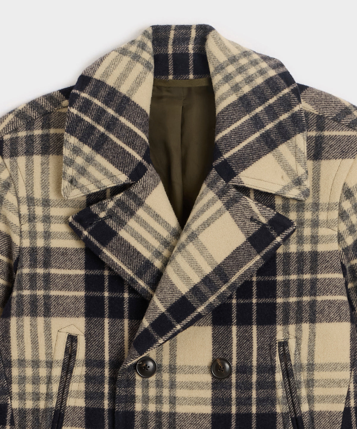 Plaid Peacoat