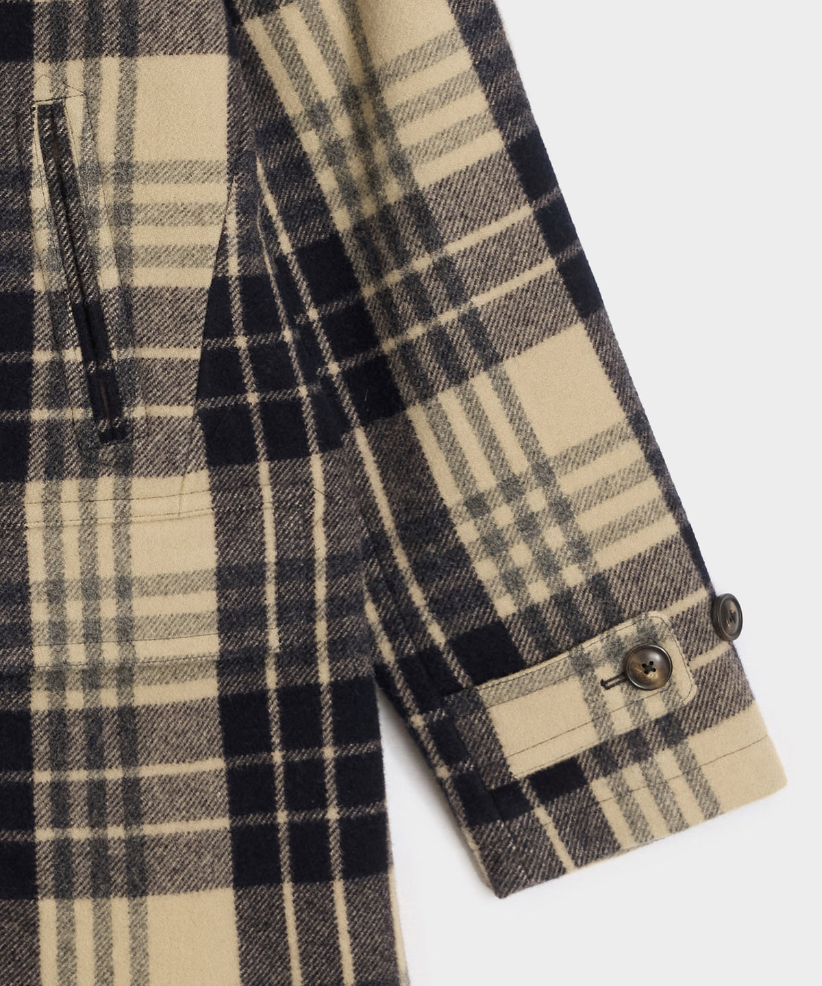 Plaid Peacoat