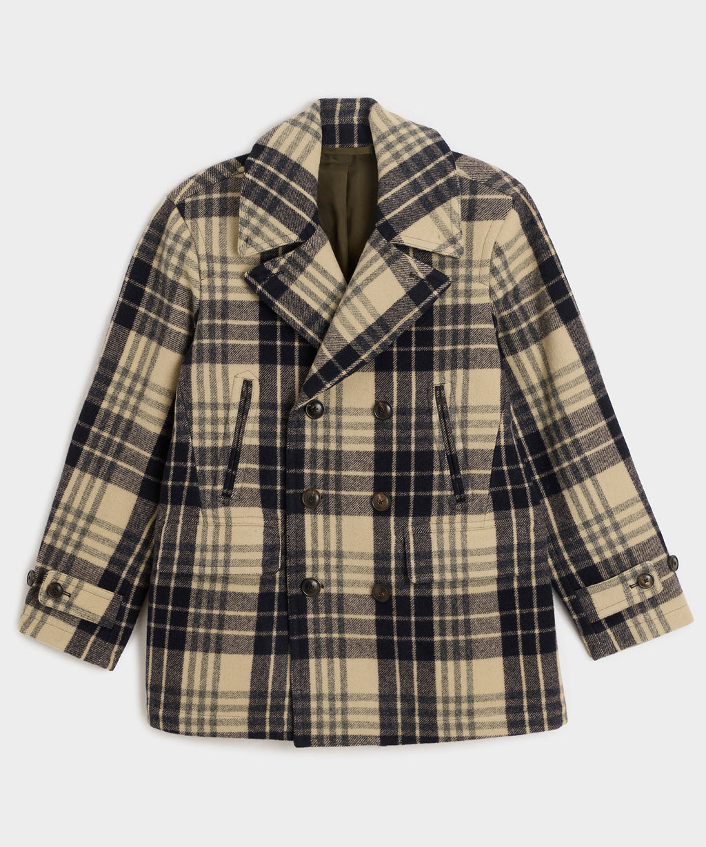 Plaid Peacoat