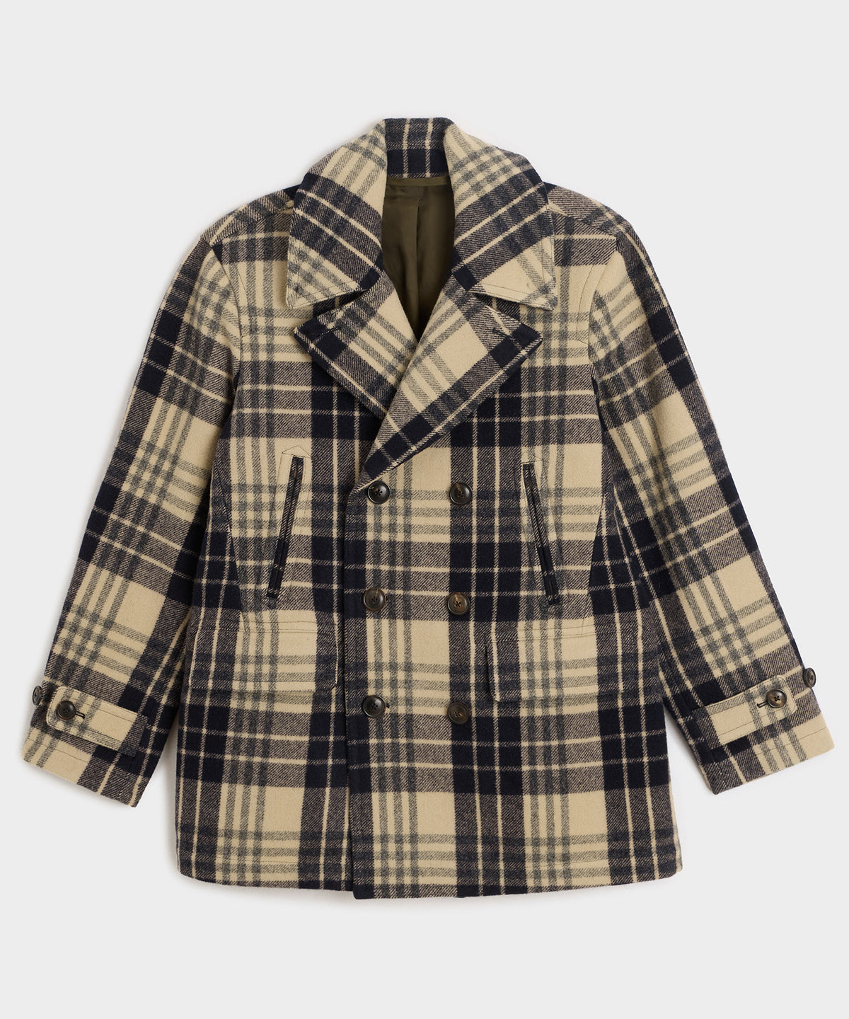 Plaid Peacoat