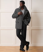 Italian Herringbone Peacoat