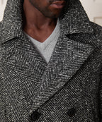 Italian Herringbone Peacoat