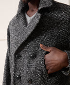 Italian Herringbone Peacoat