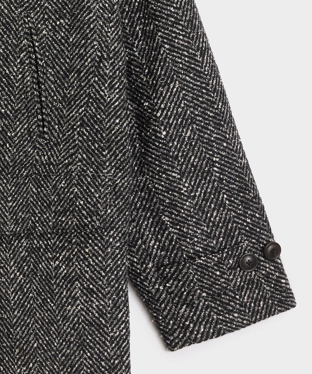 Italian Herringbone Peacoat