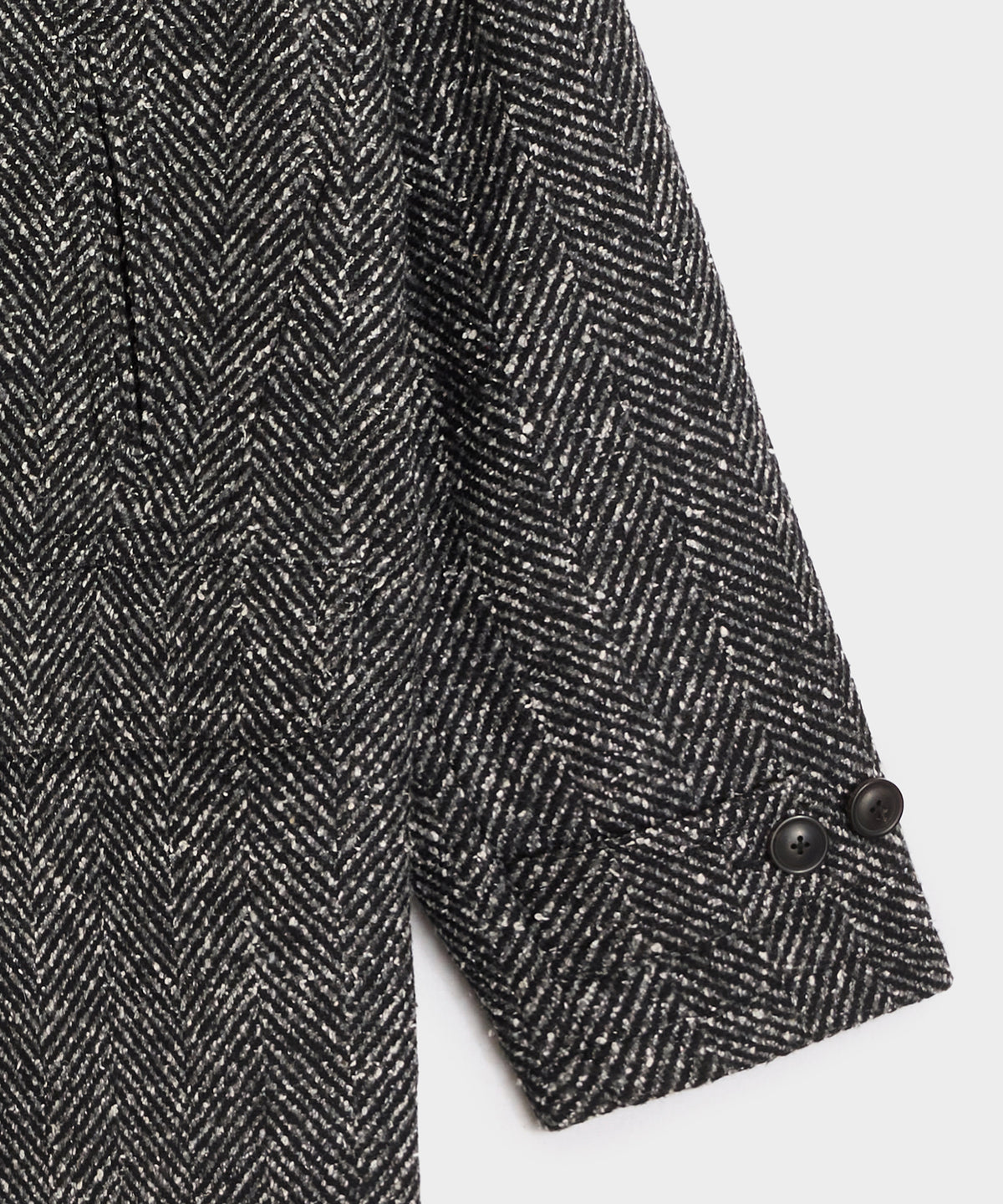 Italian Herringbone Peacoat