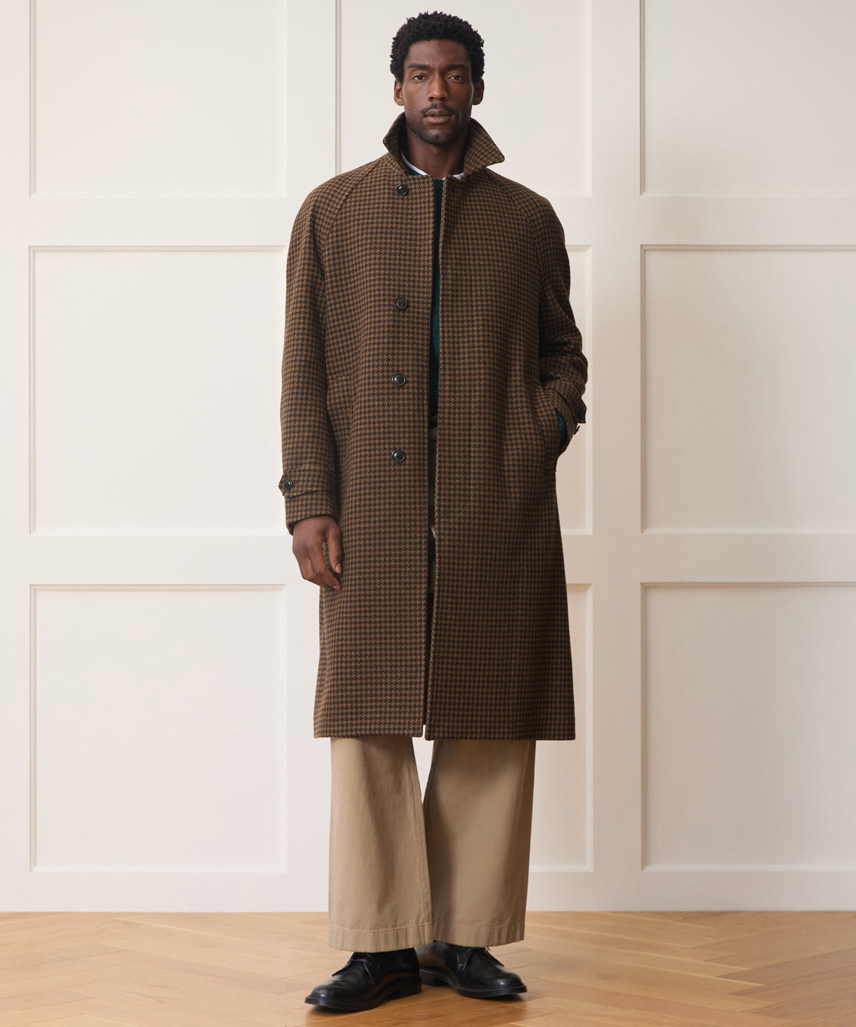 Houndstooth Balmacaan