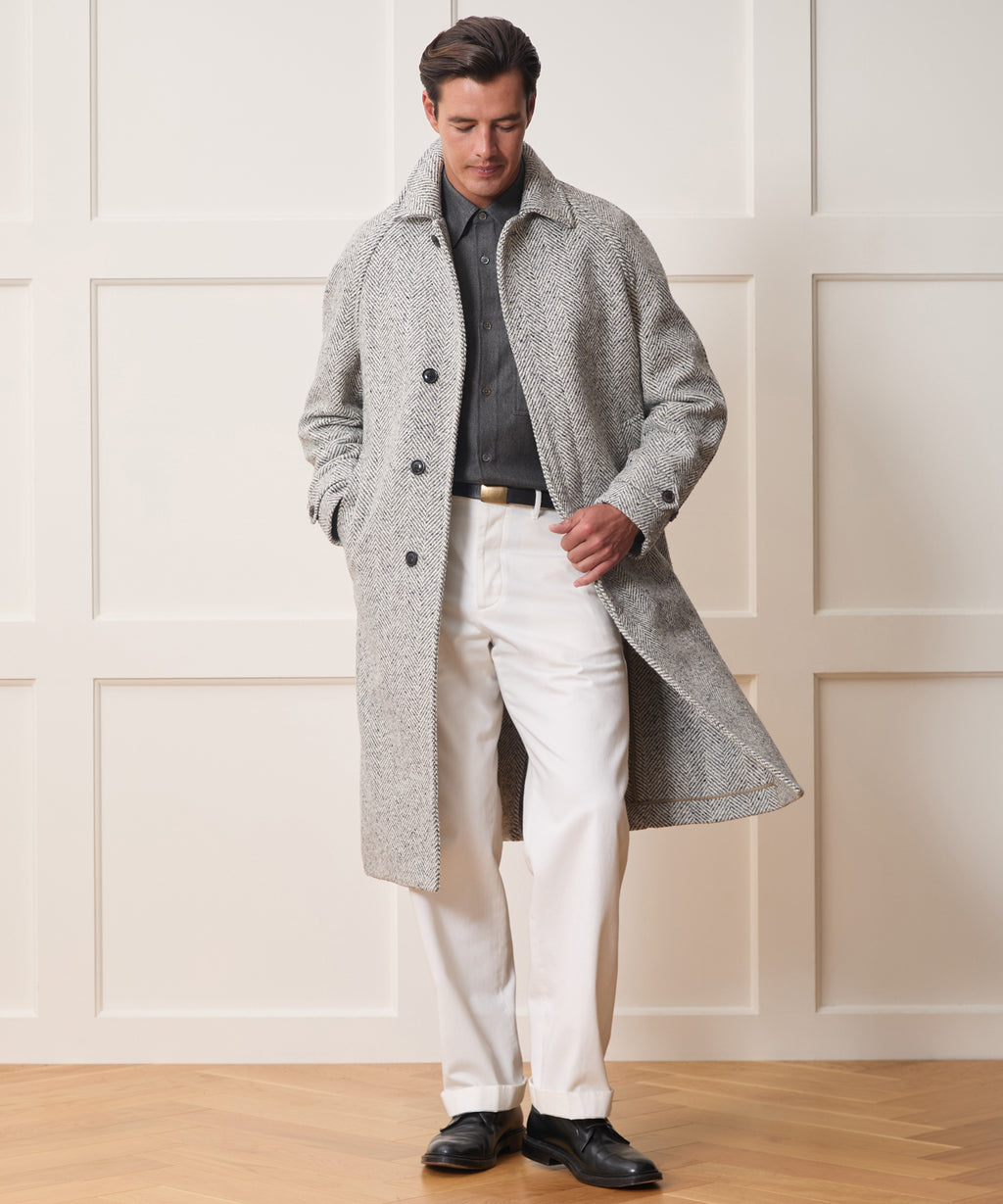 Italian Herringbone Balmacaan