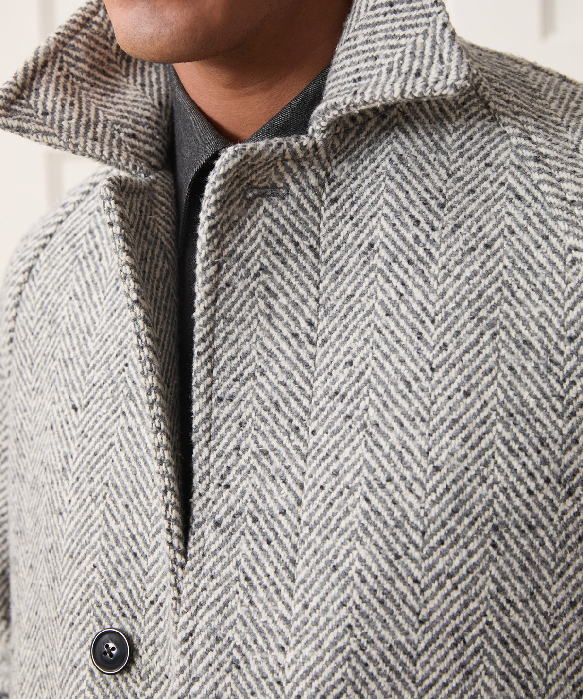Italian Herringbone Balmacaan