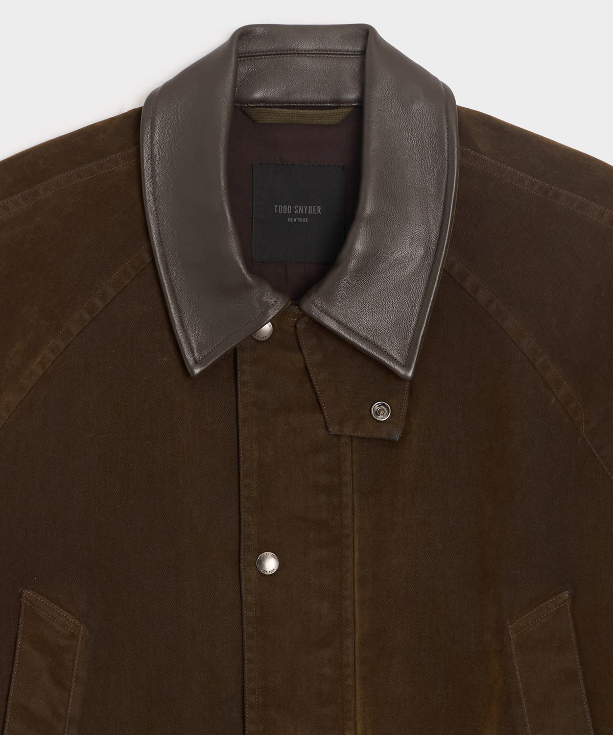 Flocked Denim Long Stable Jacket