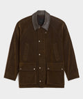 Flocked Denim Long Stable Jacket