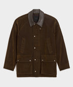 Flocked Denim Long Stable Jacket