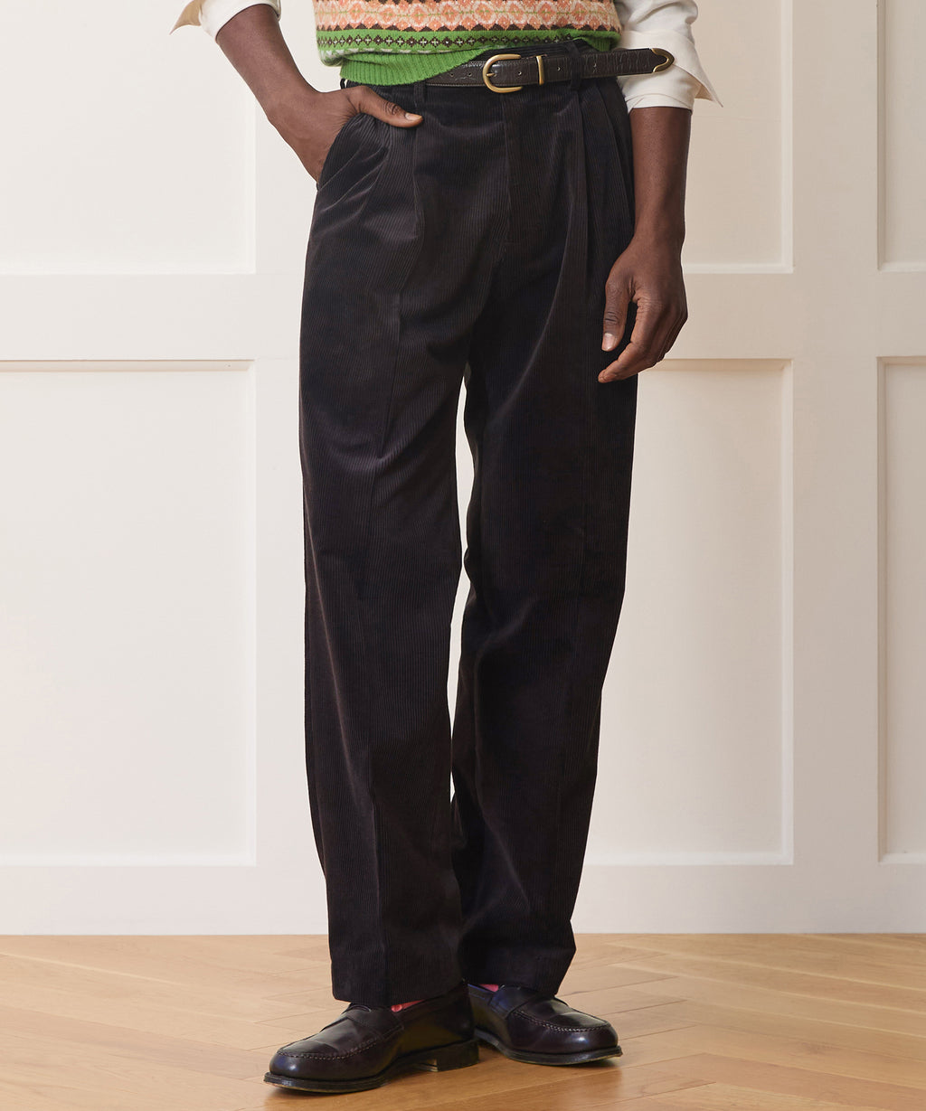 Italian Wide Wale Corduroy Wythe Trouser