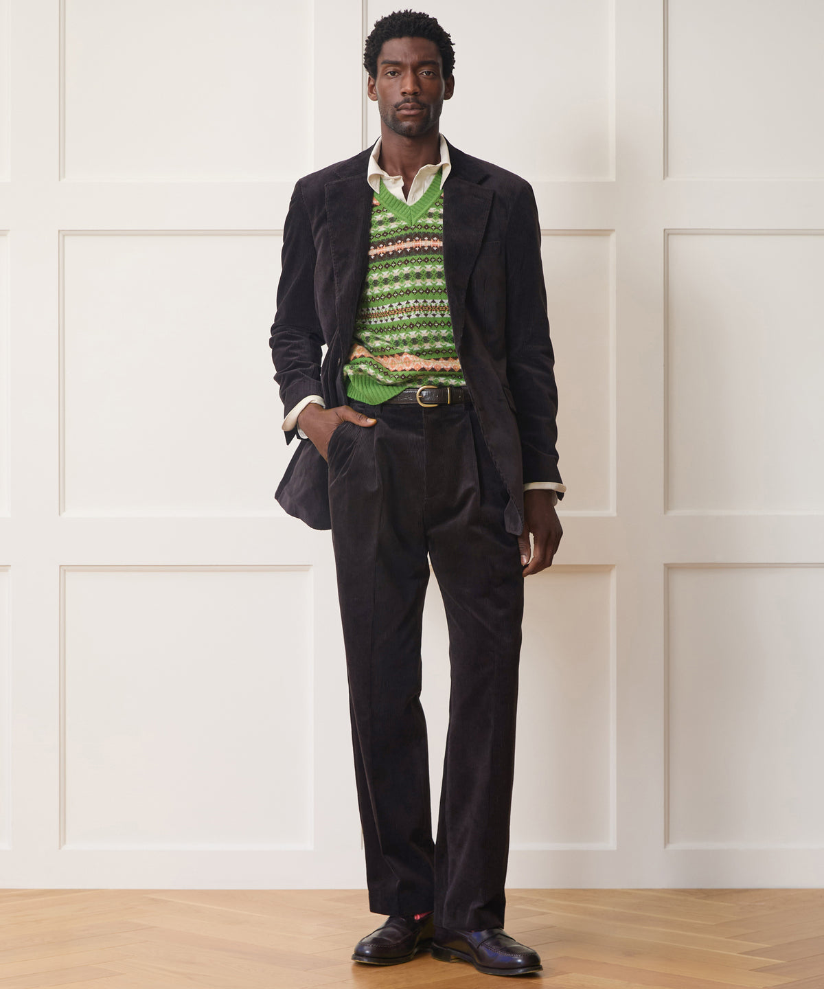 Italian Wide Wale Corduroy Wythe Trouser