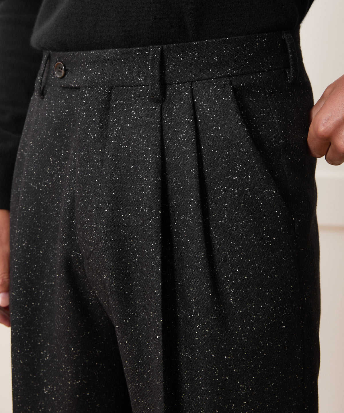 Italian Silk Donegal Wythe Trouser