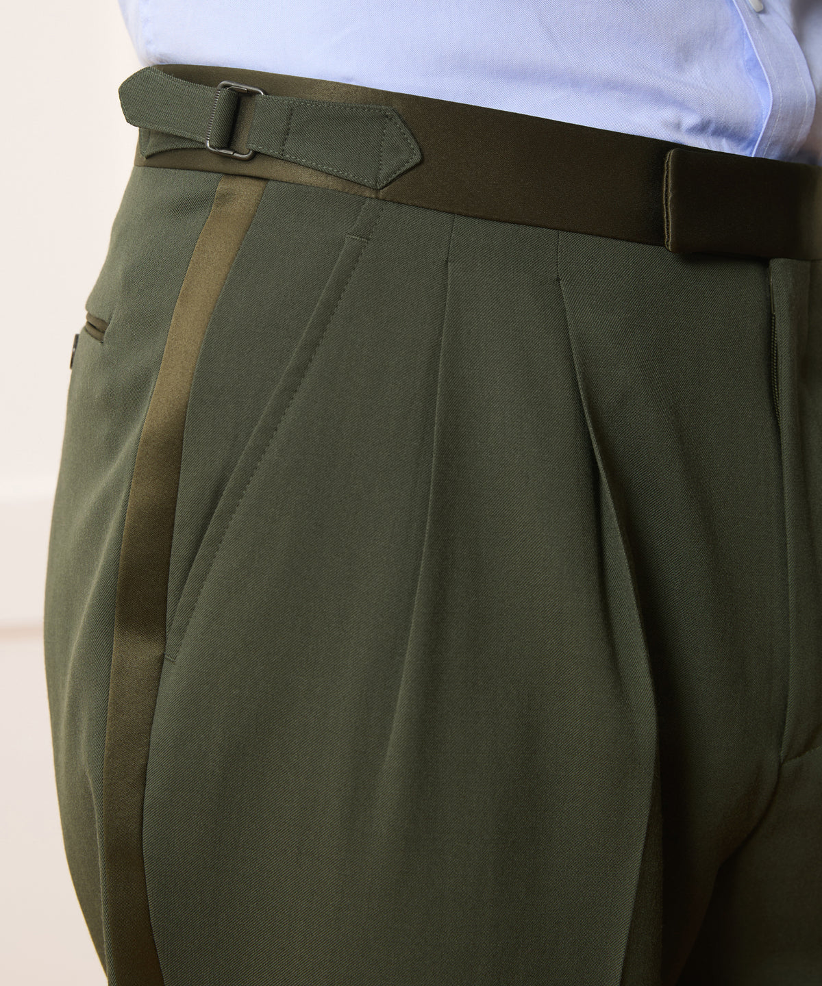 Italian Gabardine Tuxedo Trouser