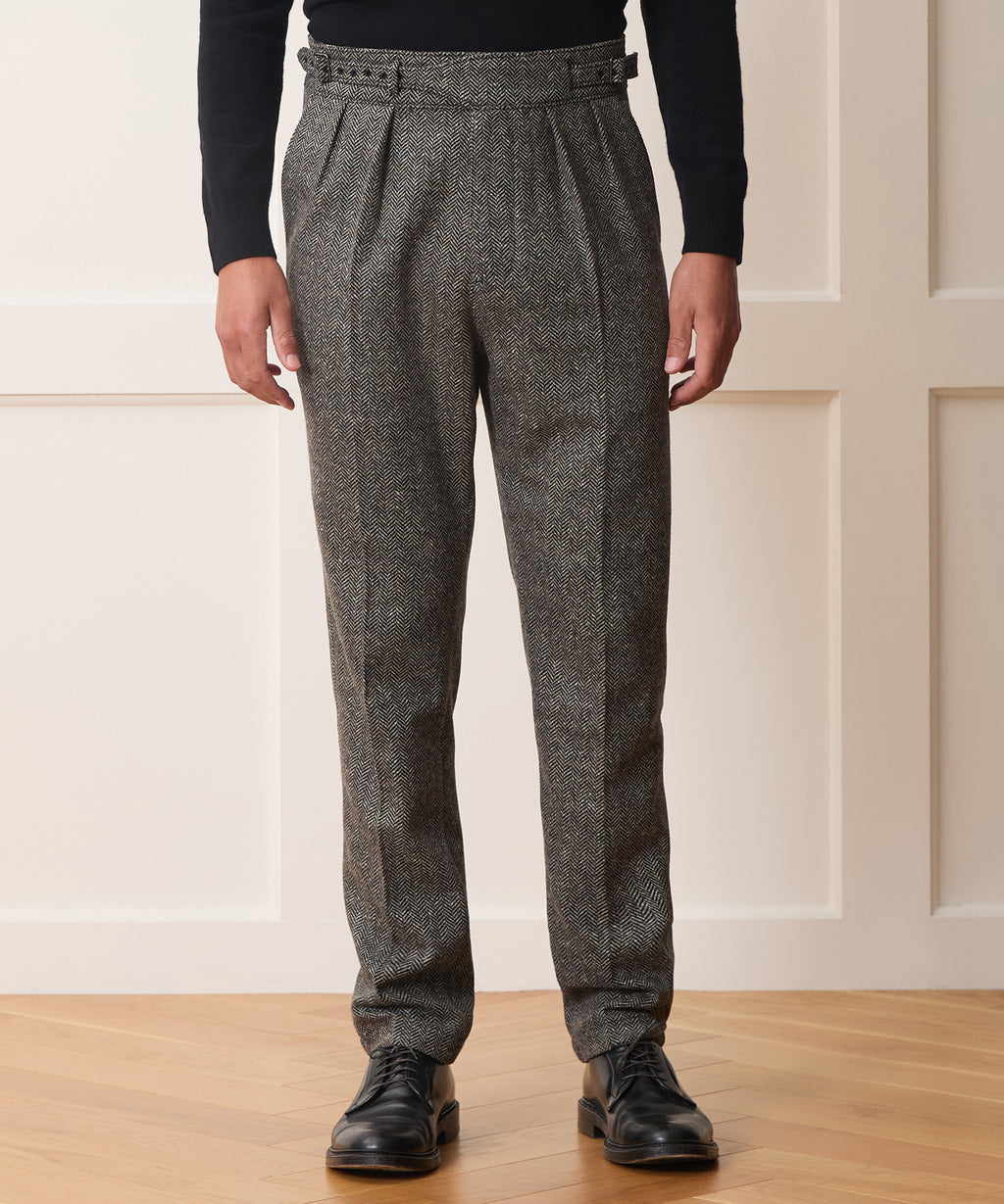 Italian Donegal Herringbone Gurkha Trouser