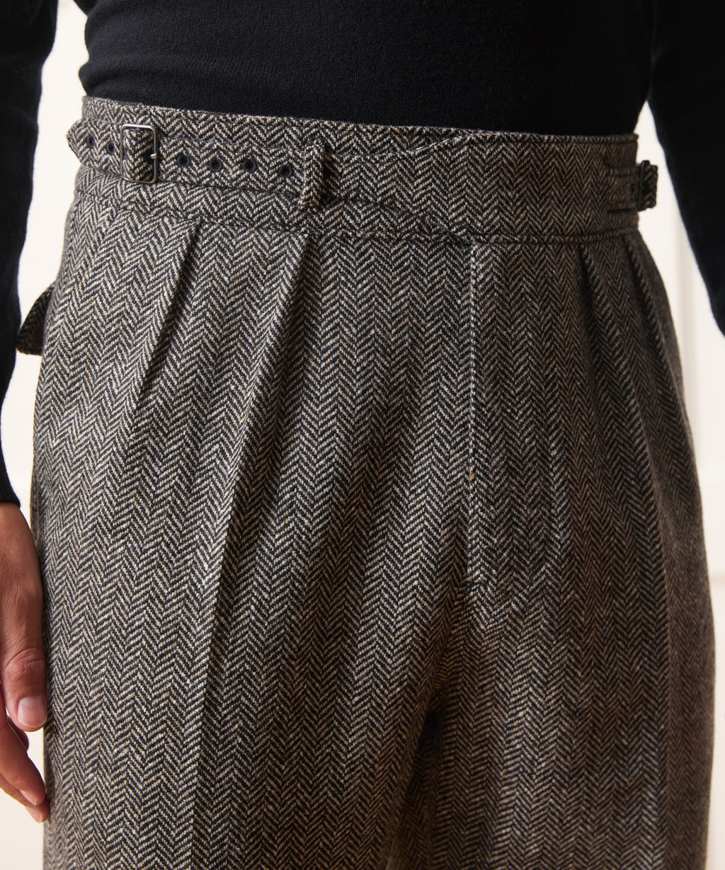 Italian Donegal Herringbone Gurkha Trouser
