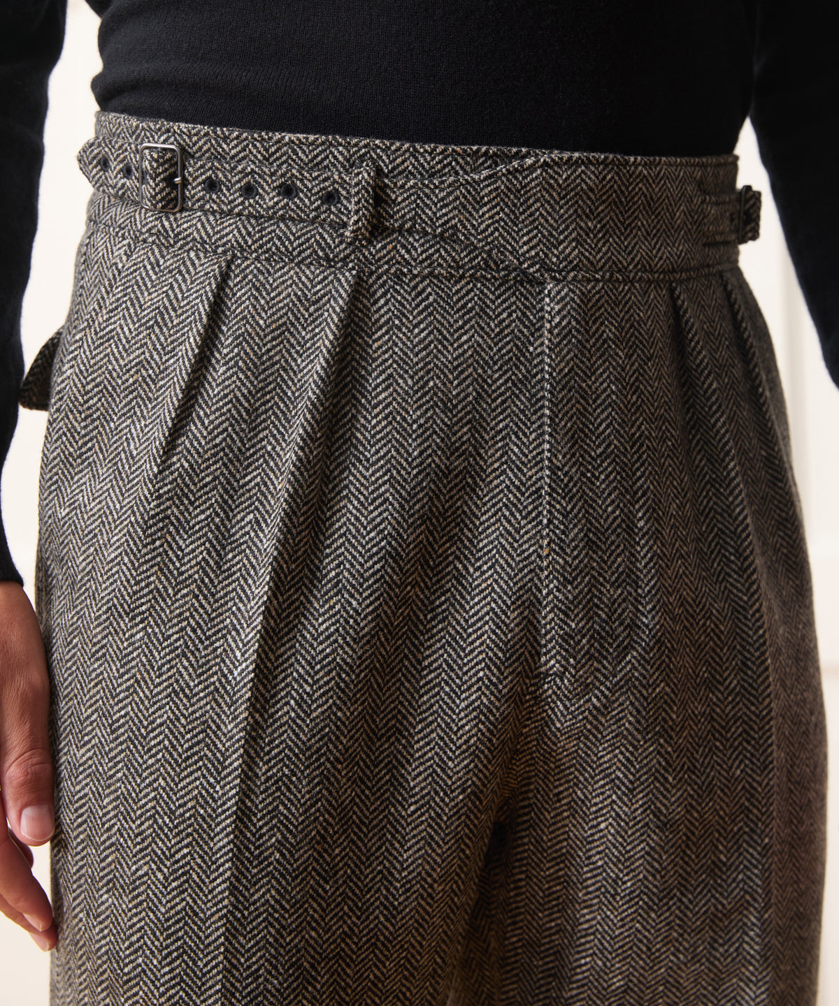 Italian Donegal Herringbone Gurkha Trouser