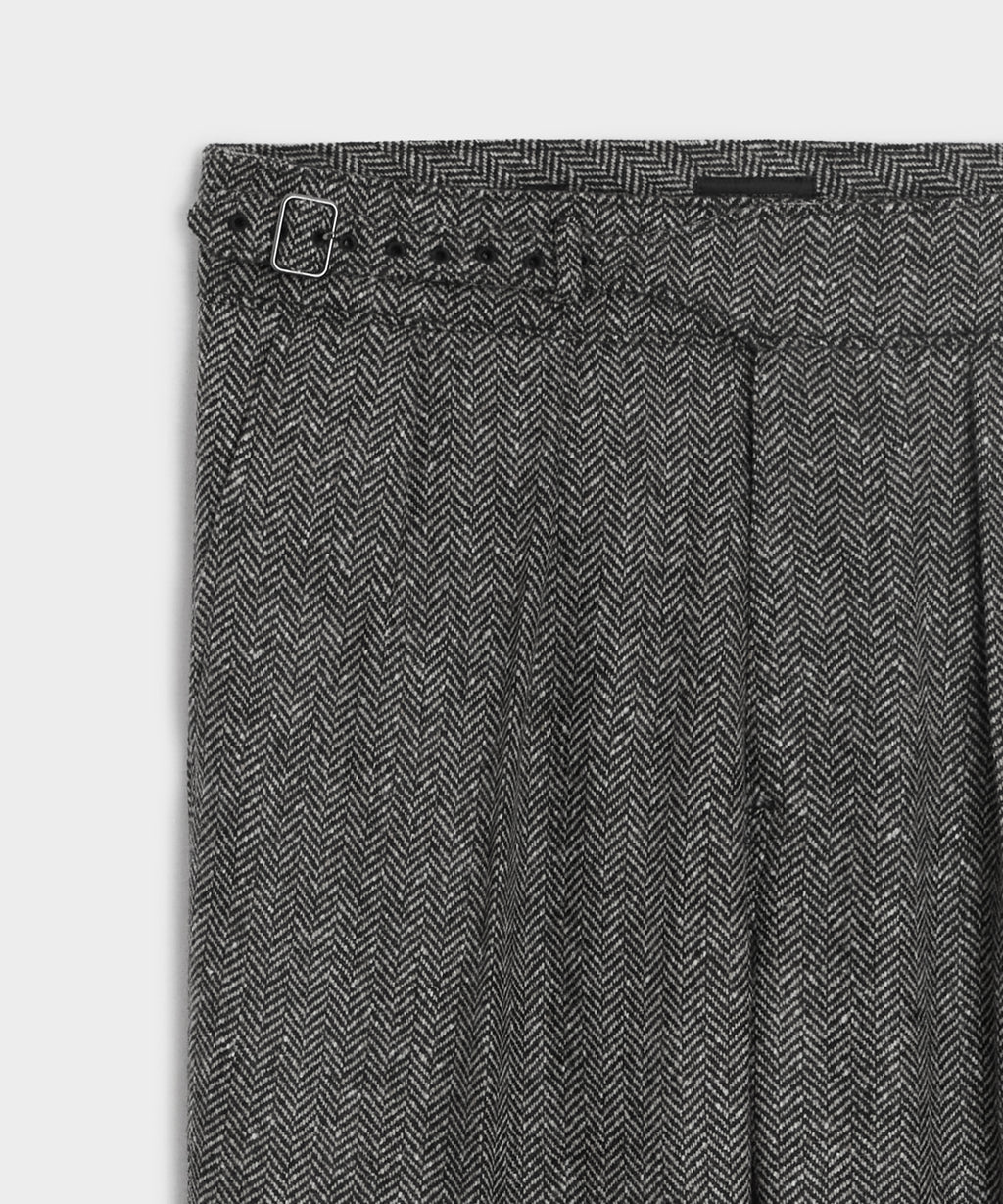 Italian Donegal Herringbone Gurkha Trouser