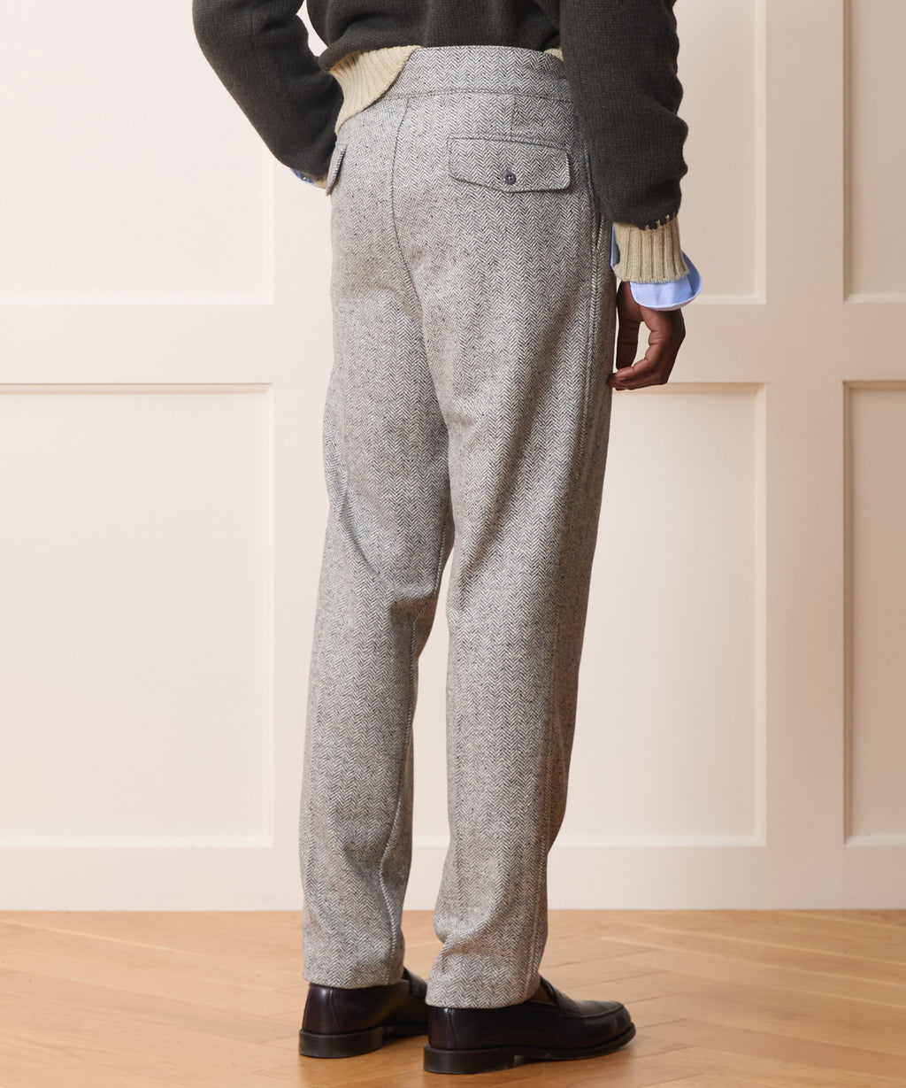 Italian Donegal Herringbone Gurkha Trouser