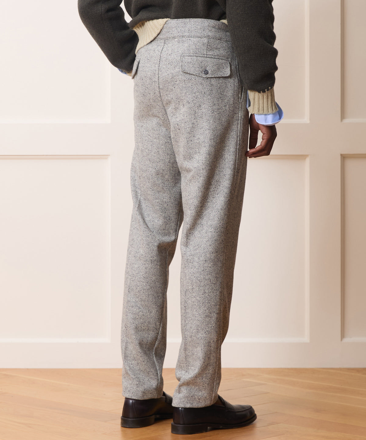 Italian Donegal Herringbone Gurkha Trouser
