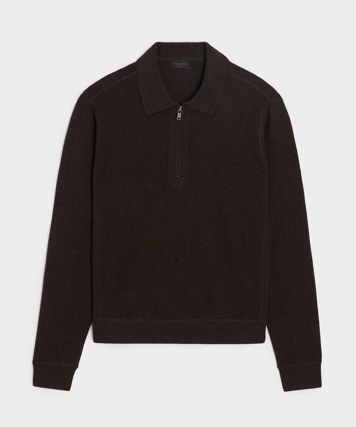 Cashmere Quarter-Zip Sweater Polo