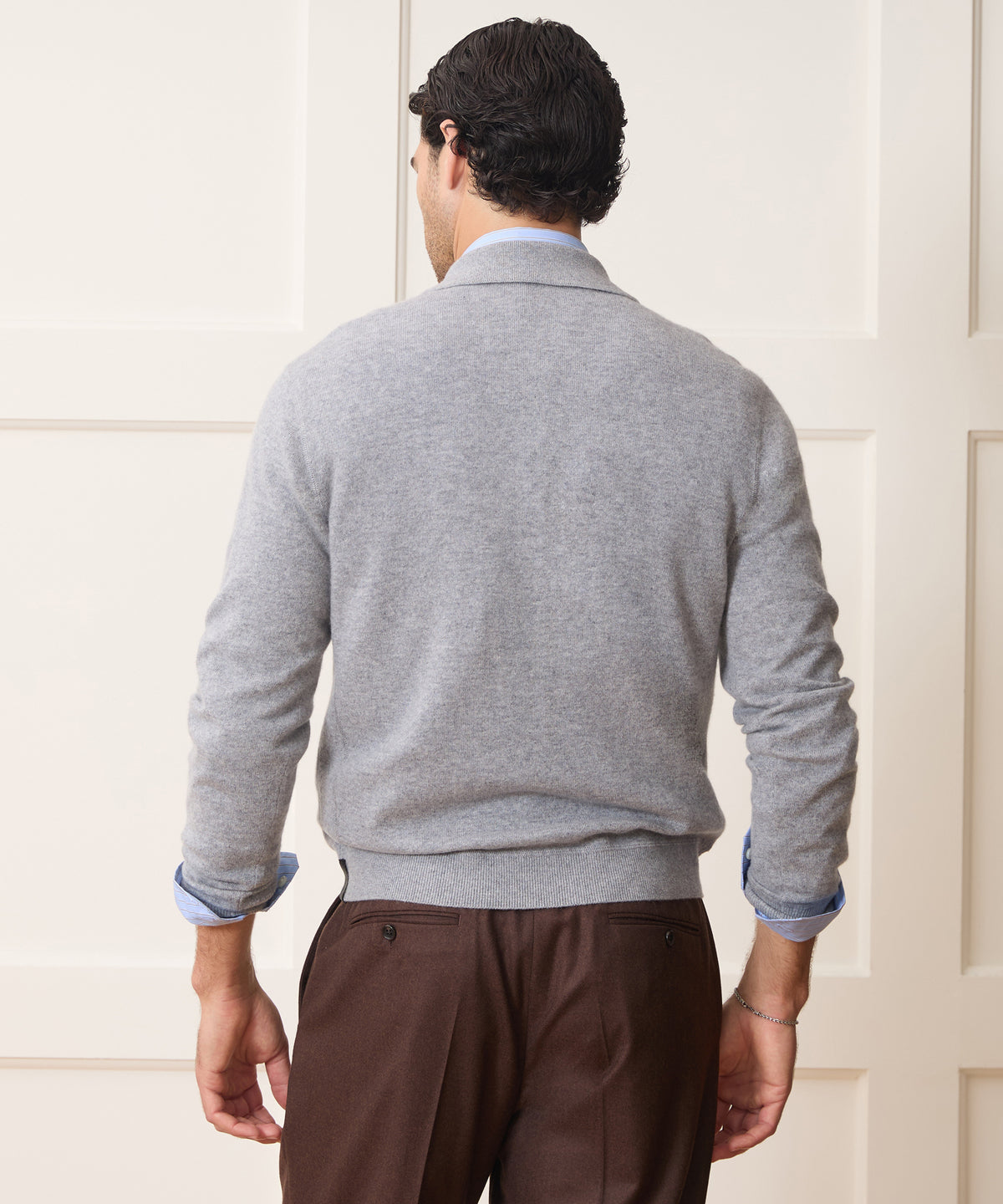 Cashmere Quarter-Zip Sweater Polo