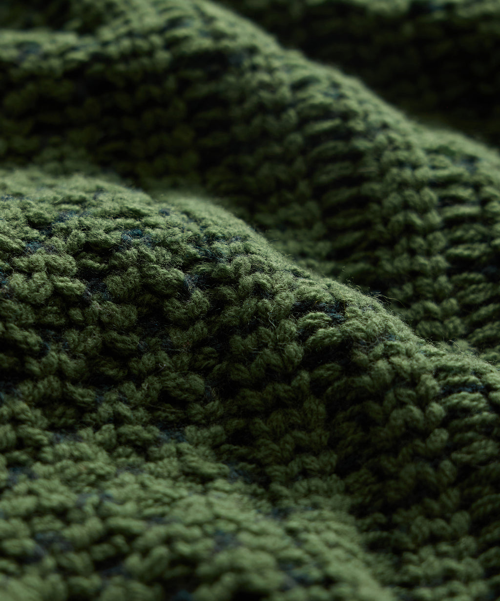 Lattice Mockneck Sweater Jacket