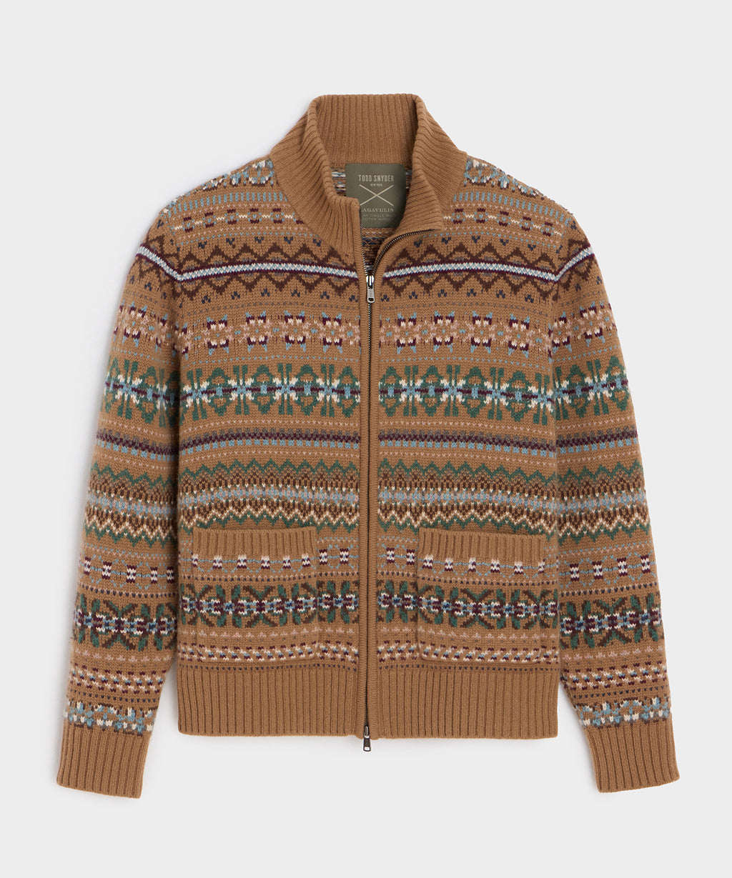 Todd Snyder x Lagavulin Fair Isle Sweater Jacket