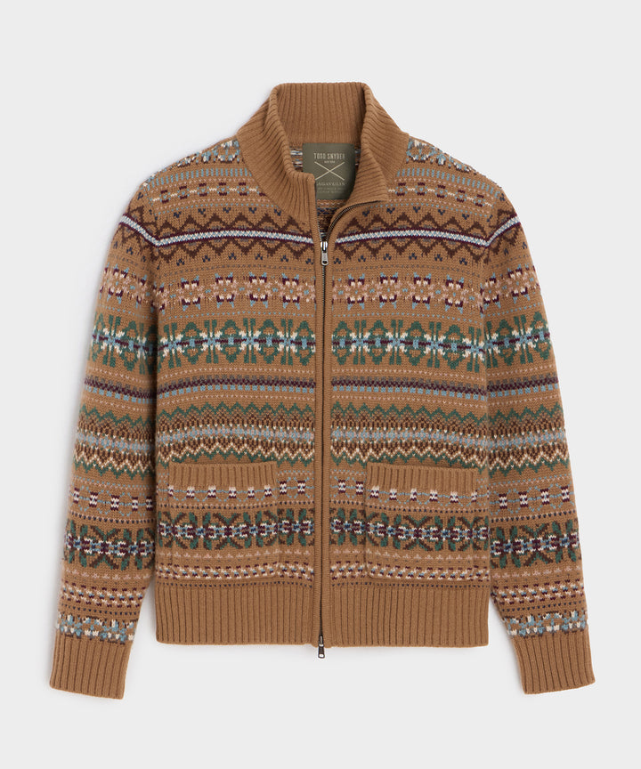 Todd Snyder x Lagavulin Fair Isle Sweater Jacket