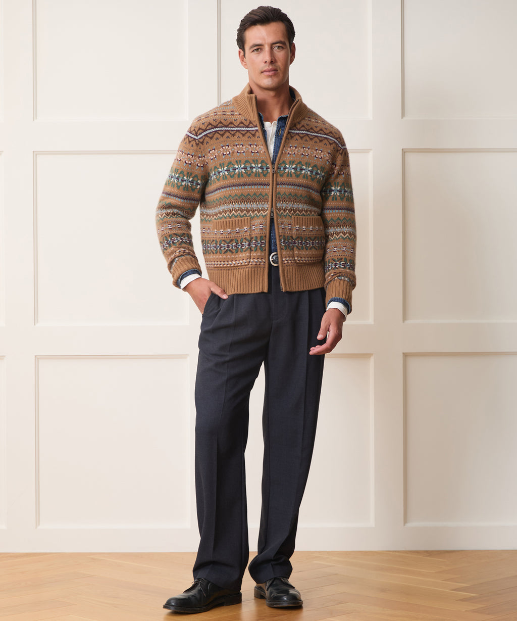 Todd Snyder x Lagavulin Fair Isle Sweater Jacket