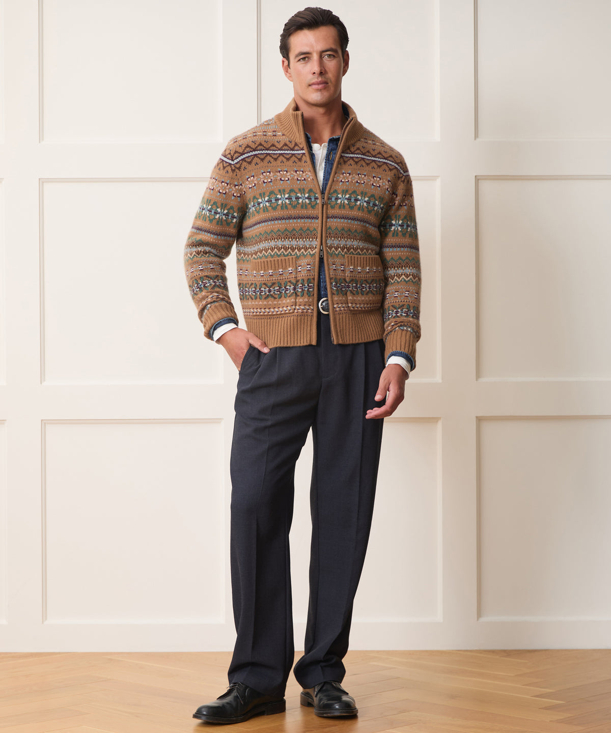 Todd Snyder x Lagavulin Fair Isle Sweater Jacket