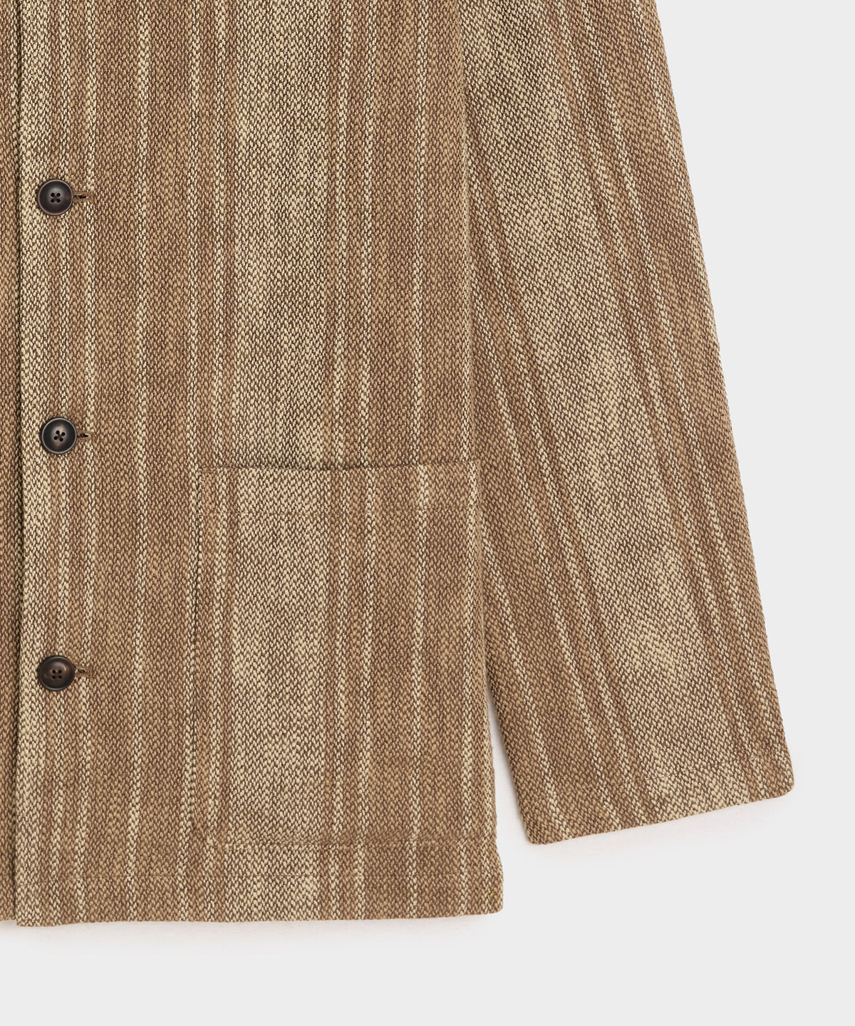 Striped Linen Café Jacket